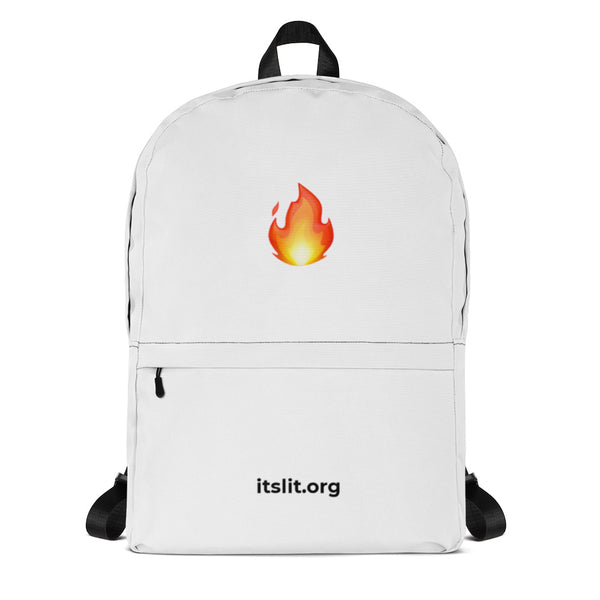 It's Lit Fire Emoji Backpack