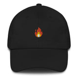 It's Lit Embroidered Fire Emoji Dad Hat