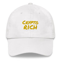 Crypto Rich Embroidered Fire Emoji Dad Hat