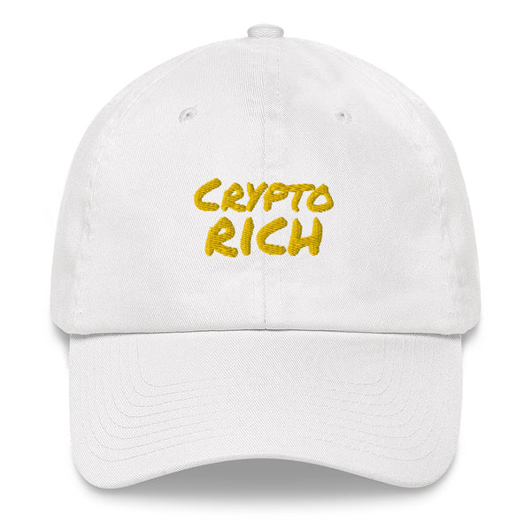 Crypto Rich Embroidered Fire Emoji Dad Hat